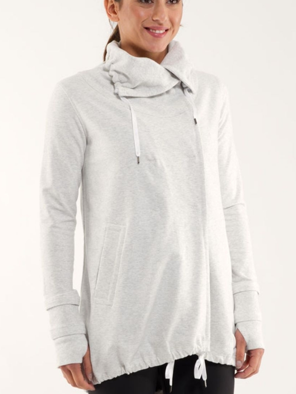 Lululemon Gratitude Wrap - Heathered White / Blurred Grey - 8 - Rare - No Tag
